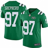 Nike Men & Women & Youth Jets 97 Nathan Shepherd Green Color Rush Limited Jersey,baseball caps,new era cap wholesale,wholesale hats
